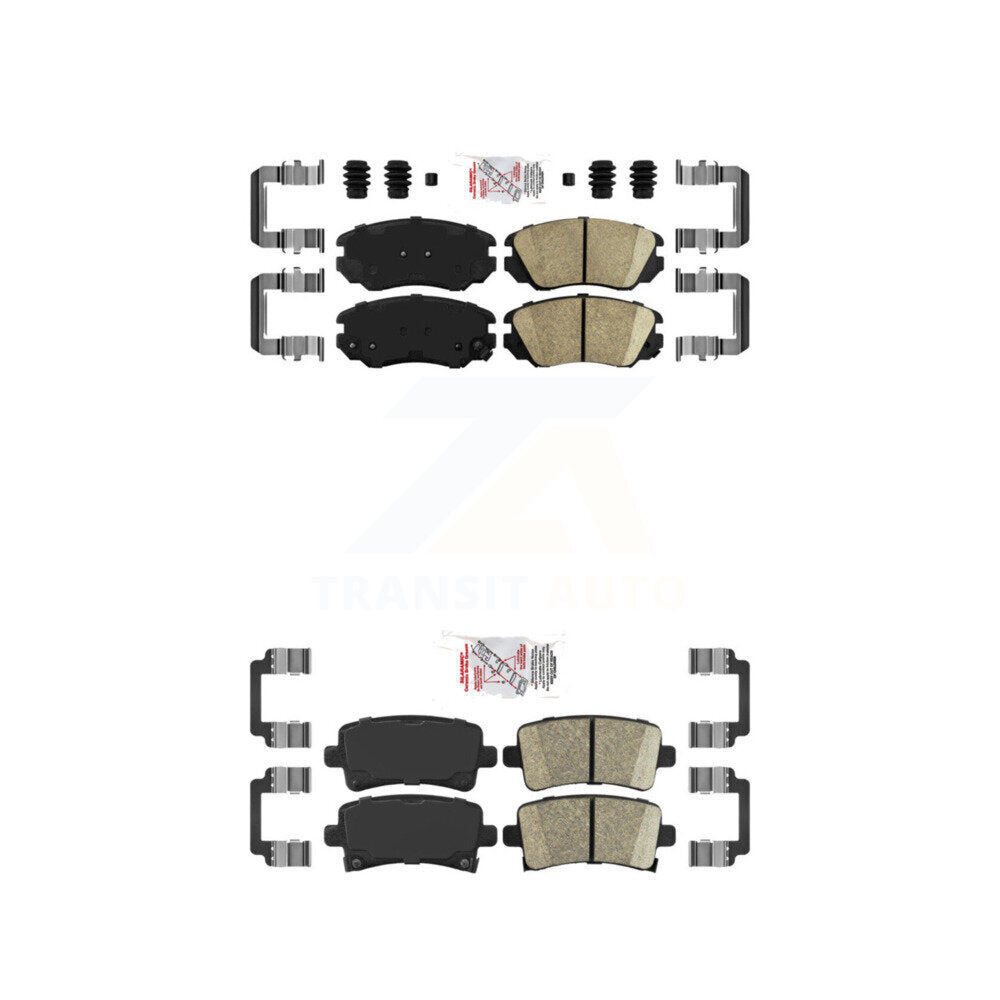 Ceramic Disc Brake Pads Front Rear Kit For Chevrolet Buick Malibu Impala Regal