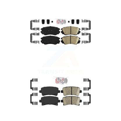Ceramic Disc Brake Pads Front Rear Kit For Chevrolet Buick Malibu Impala Regal