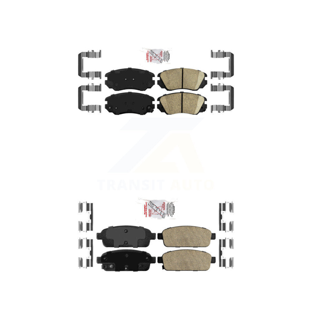 Ceramic Disc Brake Pads Front Rear Kit For Cadillac ELR Buick Cascada