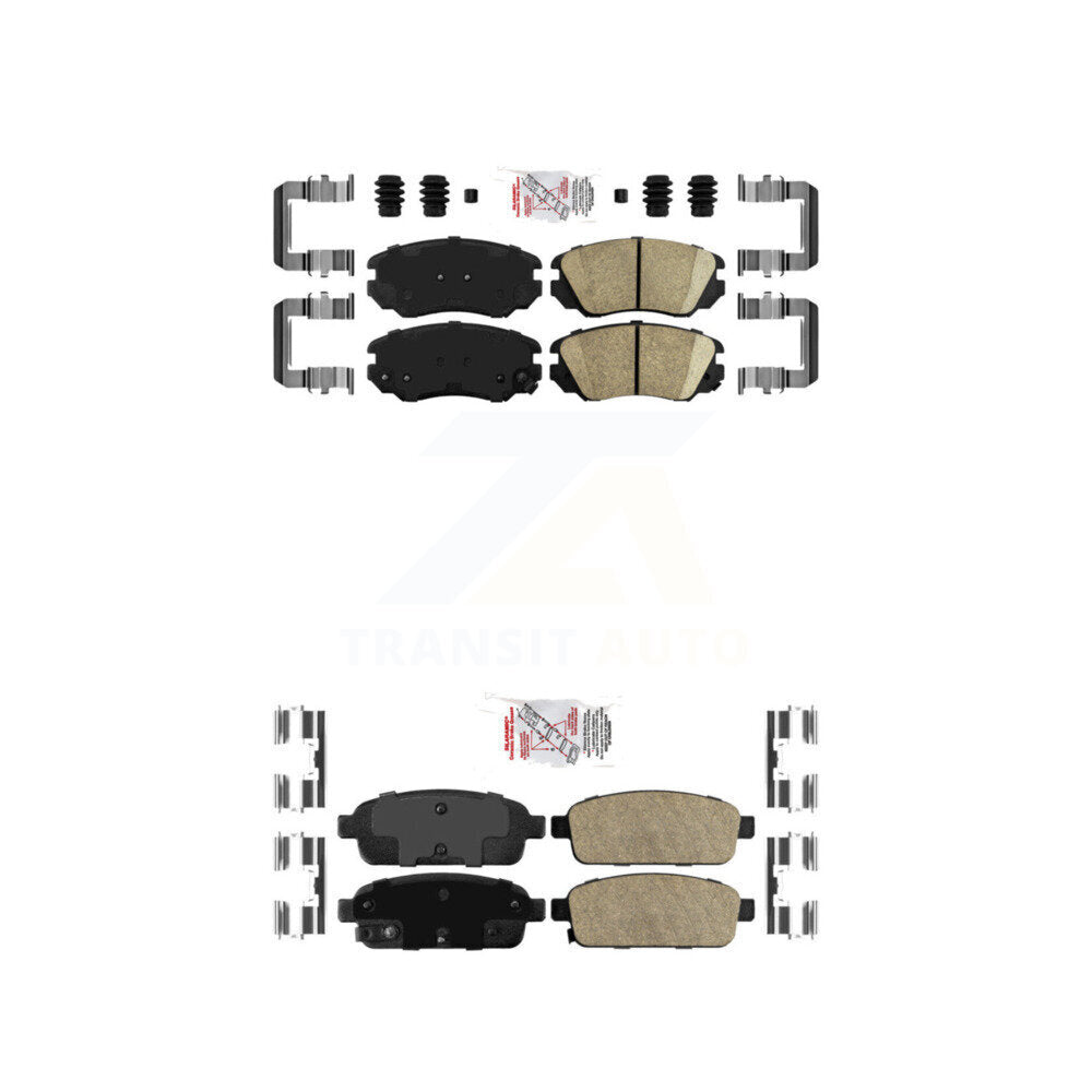 Ceramic Disc Brake Pads Front Rear Kit For Cadillac ELR Buick Cascada