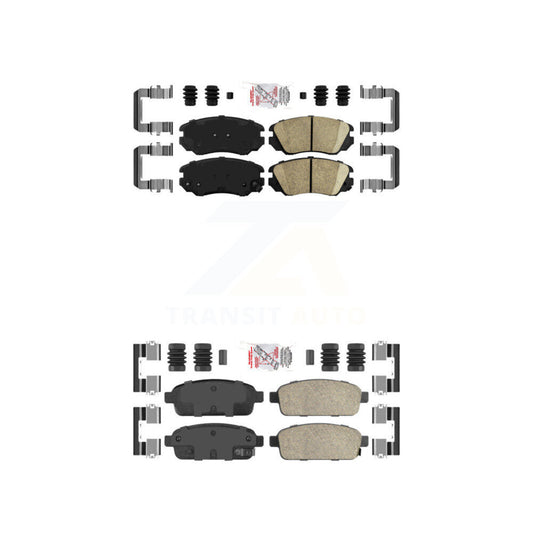 Ceramic Disc Brake Pads Front Rear Kit For Cadillac ELR Buick Cascada