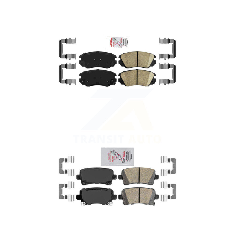 Ceramic Disc Brake Pads Front Rear Kit For Buick Chevrolet Malibu LaCrosse Regal