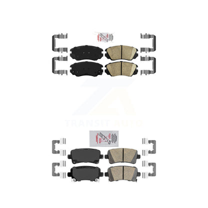Ceramic Disc Brake Pads Front Rear Kit For Buick Chevrolet Malibu LaCrosse Regal