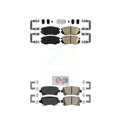 Ceramic Disc Brake Pads Front Rear Kit For Buick Chevrolet Malibu LaCrosse Regal