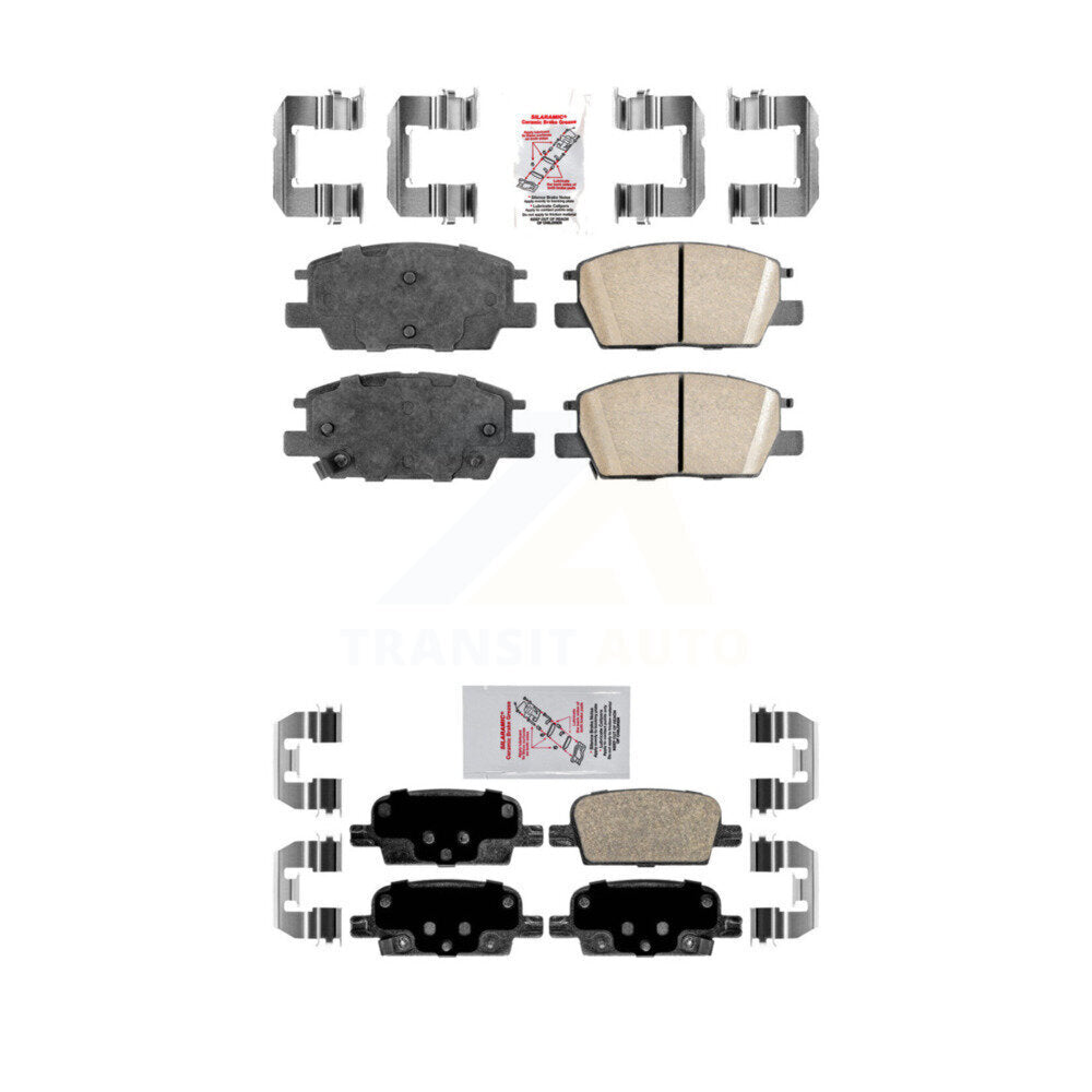 Ceramic Disc Brake Pads Front Rear Kit For Chevrolet Malibu