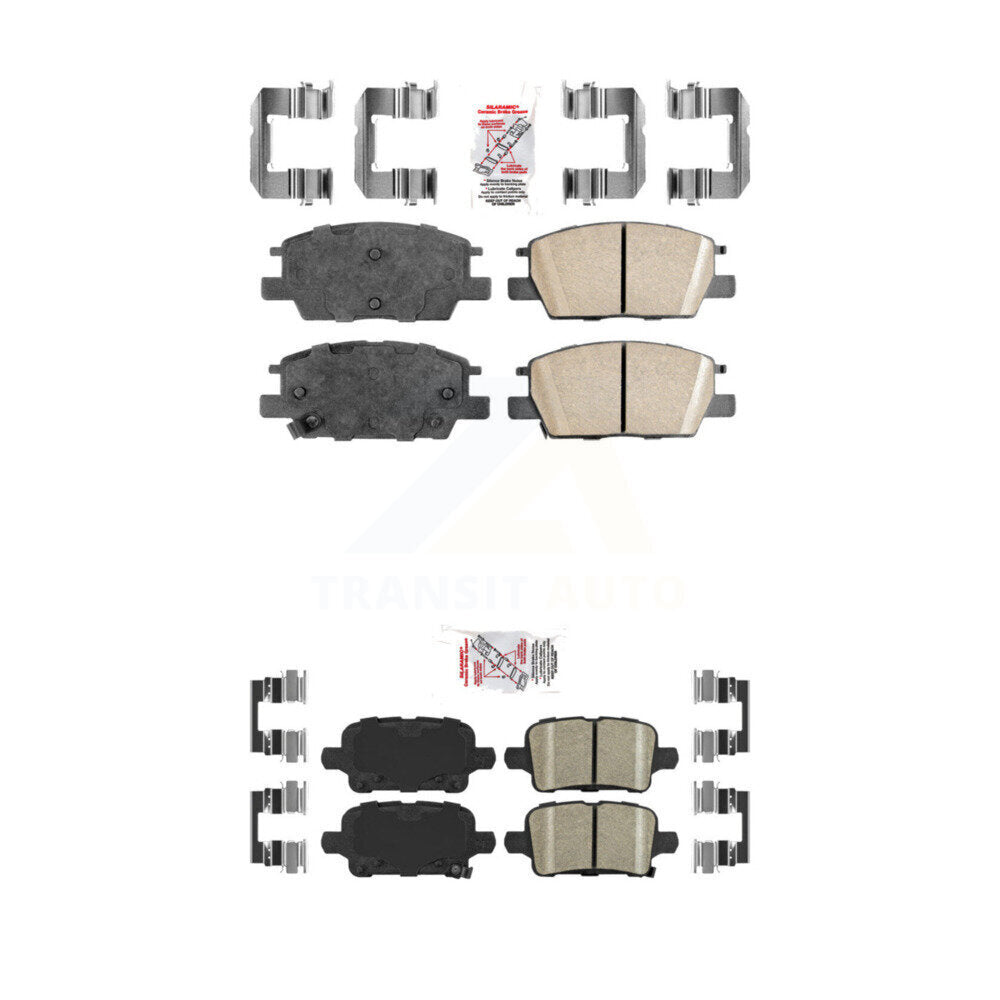 Ceramic Disc Brake Pads Front Rear Kit For Chevrolet Equinox GMC Terrain Malibu