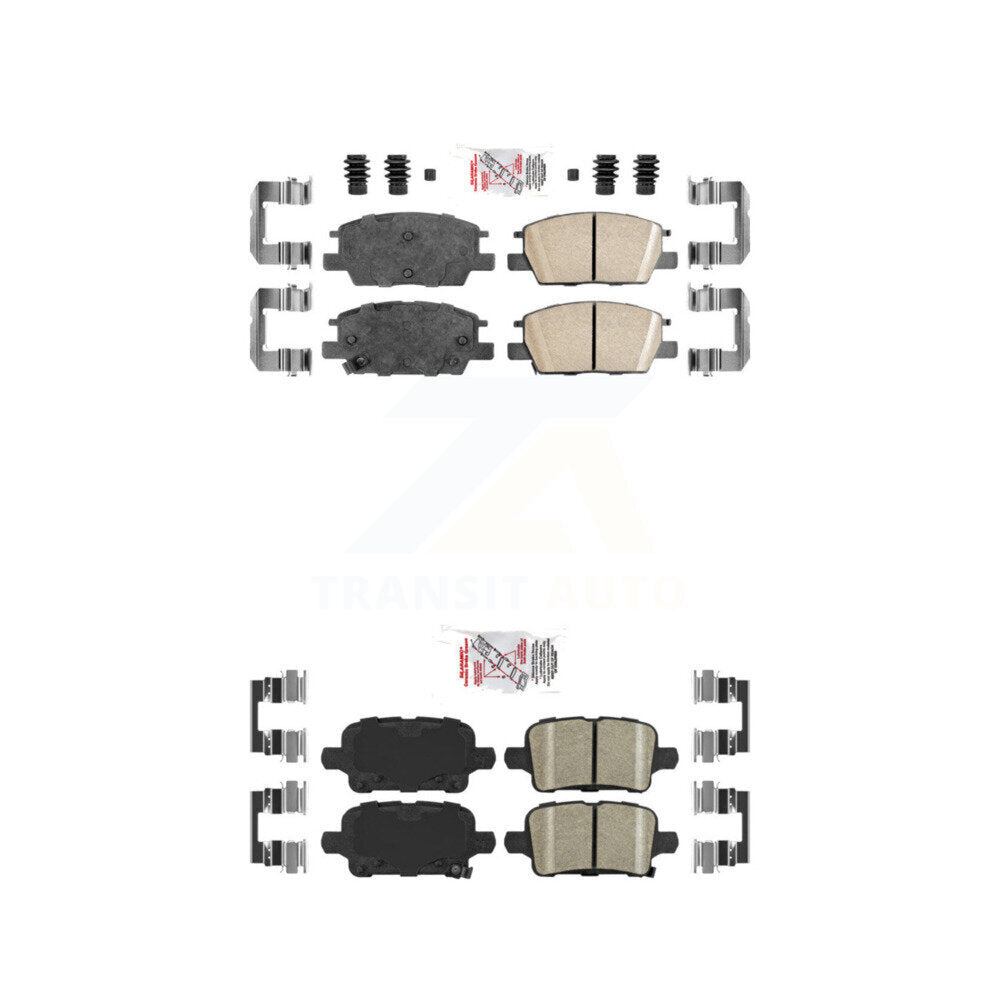 Ceramic Disc Brake Pads Front Rear Kit For Chevrolet Equinox GMC Terrain Malibu