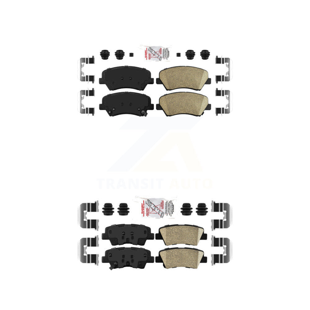 Ceramic Disc Brake Pads Front Rear Kit For Hyundai Elantra Accent Kia Rio GT