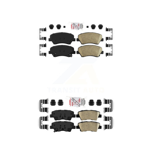 Ceramic Disc Brake Pads Front Rear Kit For Hyundai Elantra Accent Kia Rio GT