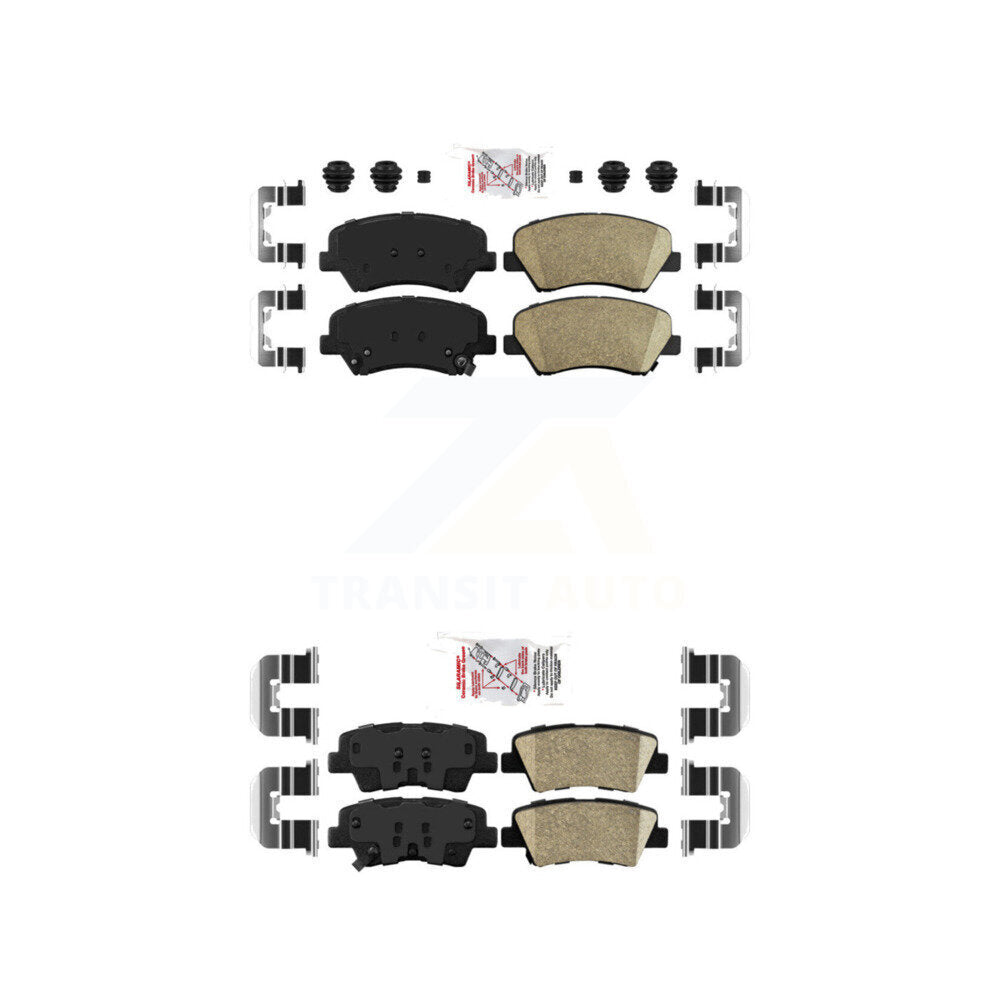 Ceramic Disc Brake Pads Front Rear Kit For Hyundai Elantra Accent Kia Rio GT