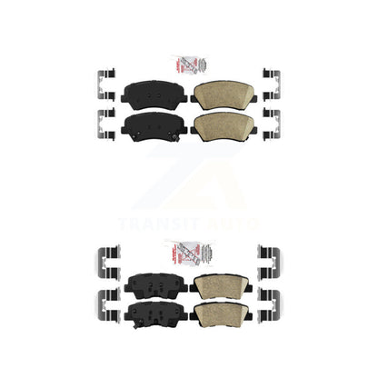 Ceramic Disc Brake Pads Front Rear Kit For Hyundai Elantra Accent Kia Rio GT