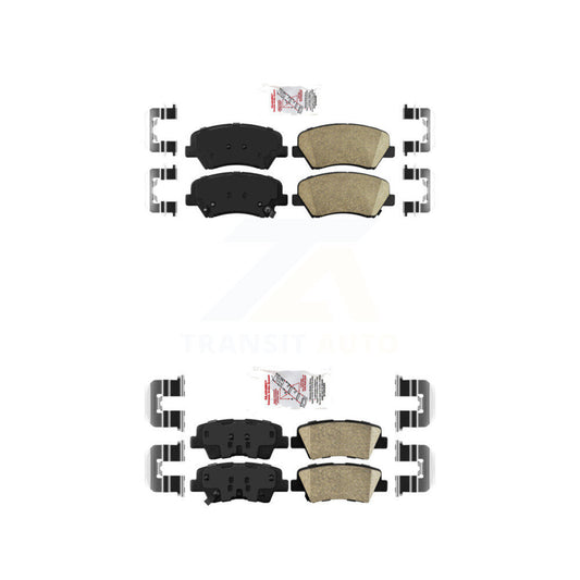 Ceramic Disc Brake Pads Front Rear Kit For Hyundai Elantra Accent Kia Rio GT