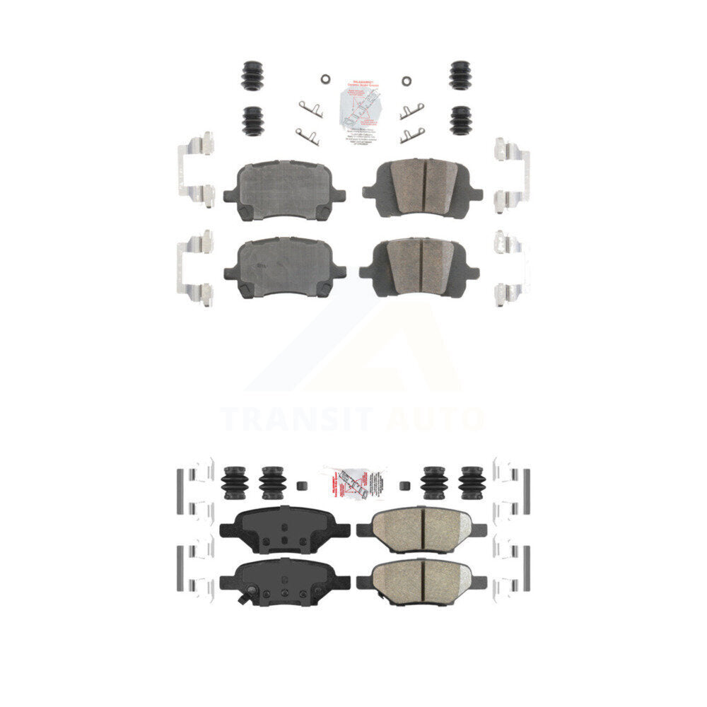 Ceramic Disc Brake Pads Front Rear Kit For Chevrolet Malibu Pontiac G6 Cobalt G5
