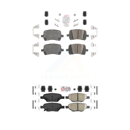 Ceramic Disc Brake Pads Front Rear Kit For Chevrolet Malibu Pontiac G6 Cobalt G5