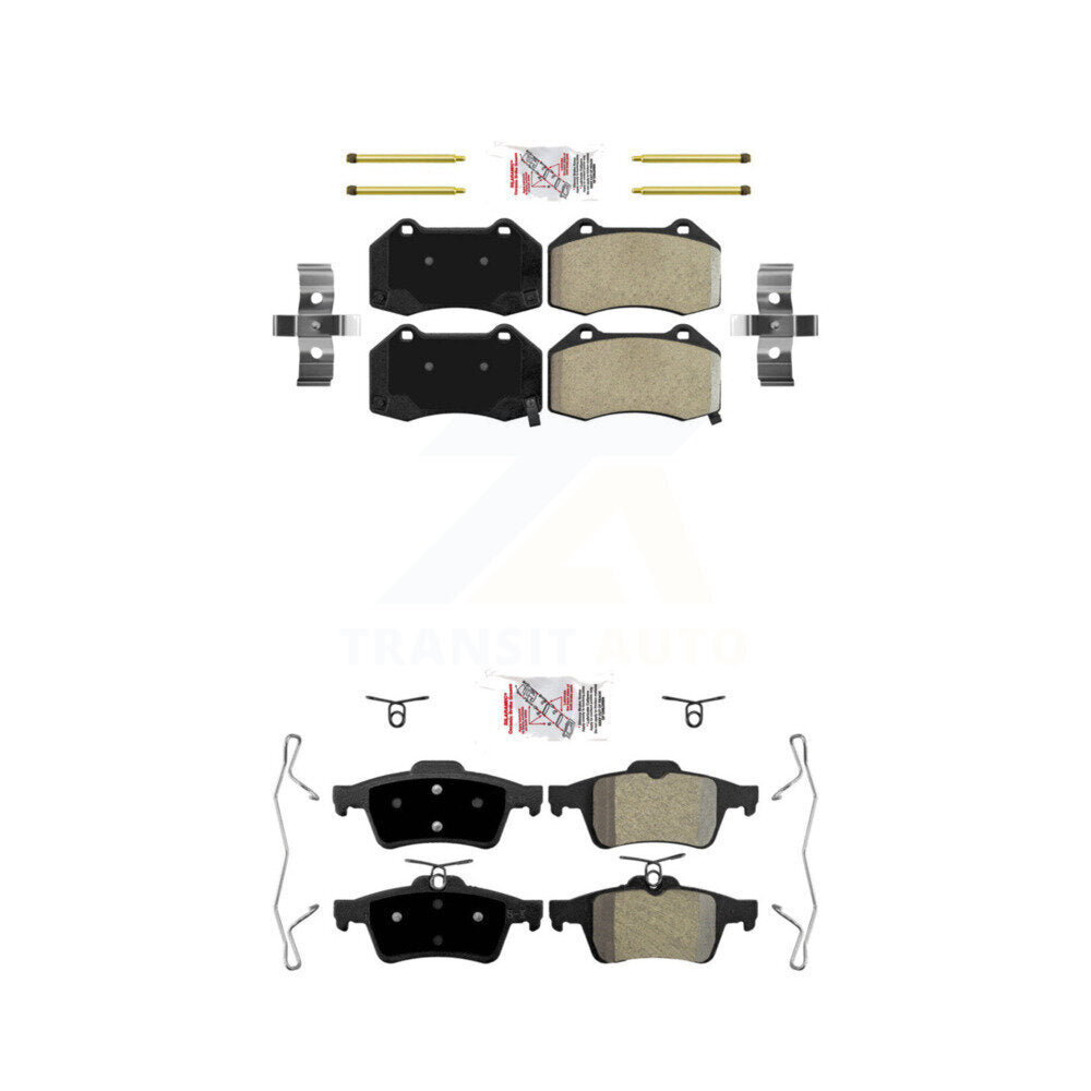 Semi-Metallic Disc Brake Pads Front Rear Kit For 2008-2010 Chevrolet Cobalt SS