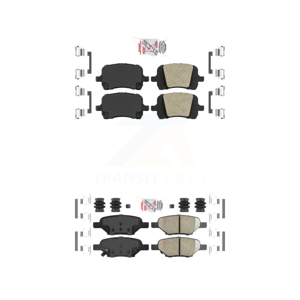 Ceramic Disc Brake Pads Front Rear Kit For Chevrolet Malibu Pontiac G6 Cobalt G5