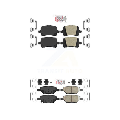 Ceramic Disc Brake Pads Front Rear Kit For Chevrolet Malibu Pontiac G6 Cobalt G5