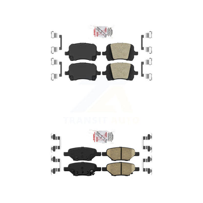 Ceramic Disc Brake Pads Front Rear Kit For Chevrolet Malibu Pontiac G6 Cobalt G5