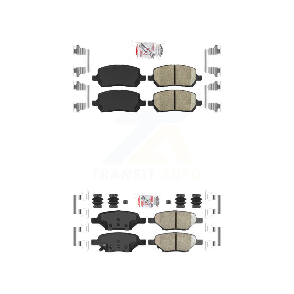 Ceramic Disc Brake Pads Front Rear Kit For Pontiac G5 Pursuit