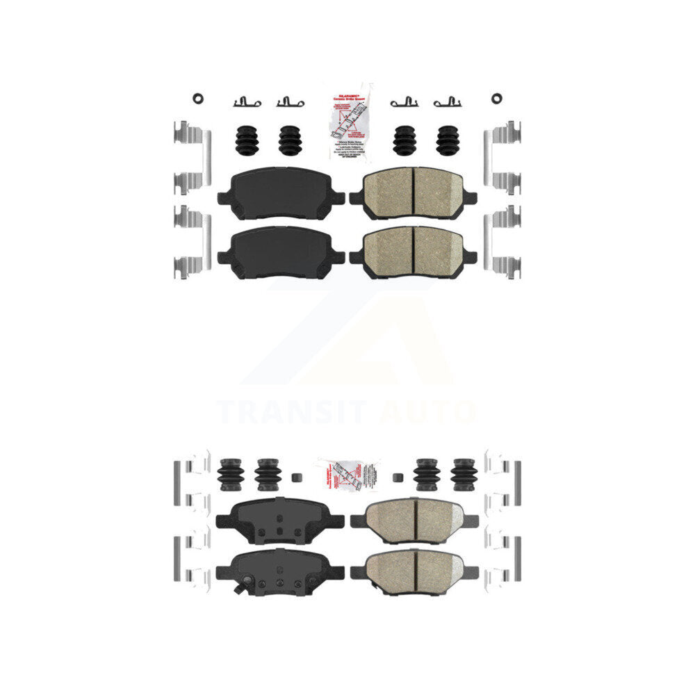 Ceramic Disc Brake Pads Front Rear Kit For Pontiac G5 Pursuit