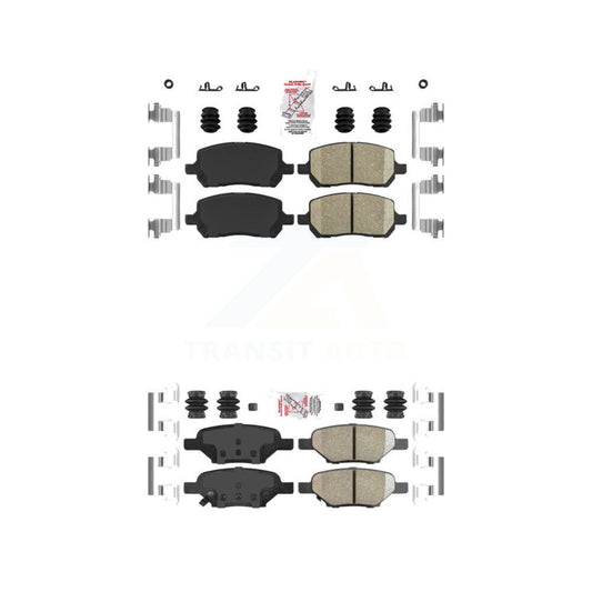 Ceramic Disc Brake Pads Front Rear Kit For Pontiac G5 Pursuit