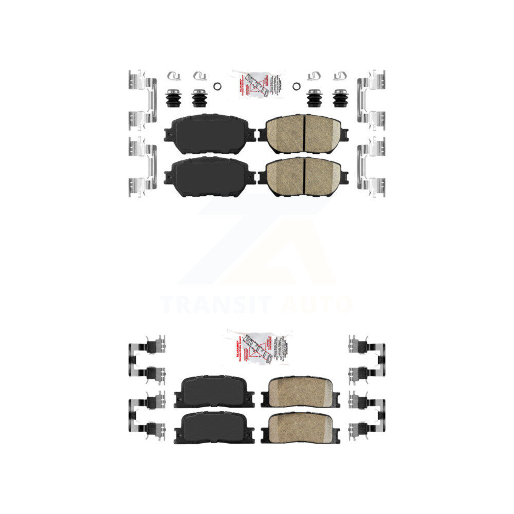 Ceramic Disc Brake Pads Front Rear Kit For Toyota Camry