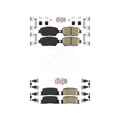 Ceramic Disc Brake Pads Front Rear Kit For Toyota Camry