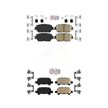 Ceramic Disc Brake Pads Front Rear Kit For Toyota Camry