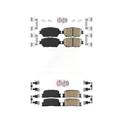 Ceramic Disc Brake Pads Front Rear Kit For Toyota Camry