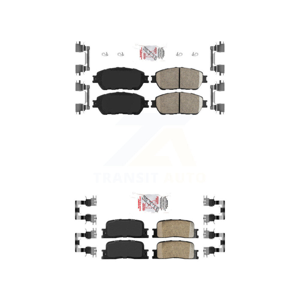 Ceramic Disc Brake Pads Front Rear Kit For Toyota Camry Lexus ES330 ES300