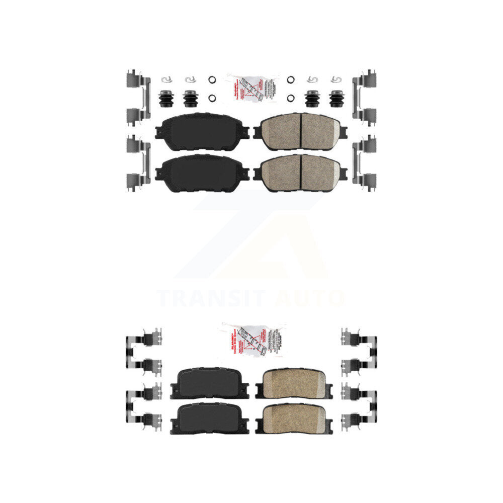 Ceramic Disc Brake Pads Front Rear Kit For Toyota Camry Lexus ES330 ES300