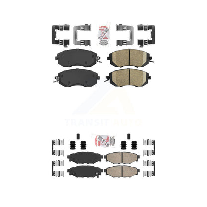 Ceramic Disc Brake Pads Front Rear Kit For Subaru Forester Impreza XV Crosstrek