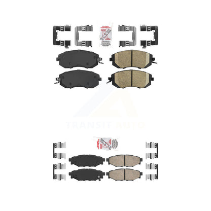 Ceramic Disc Brake Pads Front Rear Kit For Subaru Forester Impreza XV Crosstrek