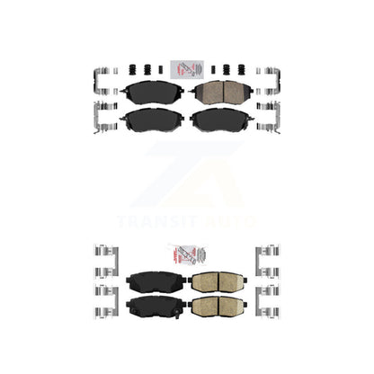 Ceramic Disc Brake Pads Front Rear Kit For Subaru Forester Outback Legacy B9