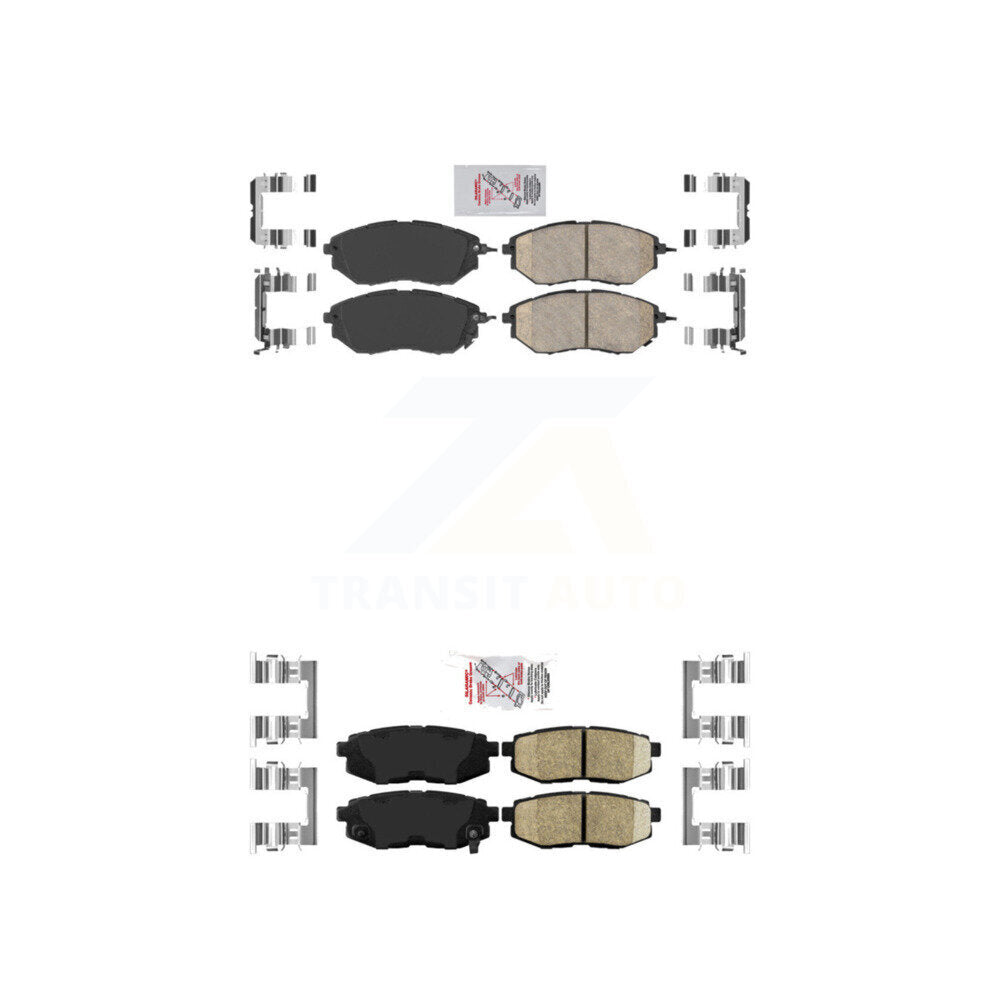 Ceramic Disc Brake Pads Front Rear Kit For Subaru Forester Outback Legacy B9