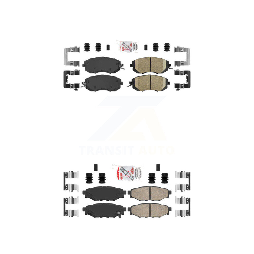 Ceramic Disc Brake Pads Front Rear Kit For Subaru Forester Impreza XV Crosstrek