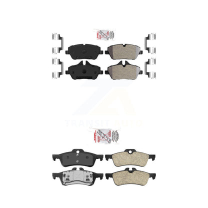Semi-Metallic Ceramic Disc Brake Pads Front Rear Kit For Mini Cooper Convertible