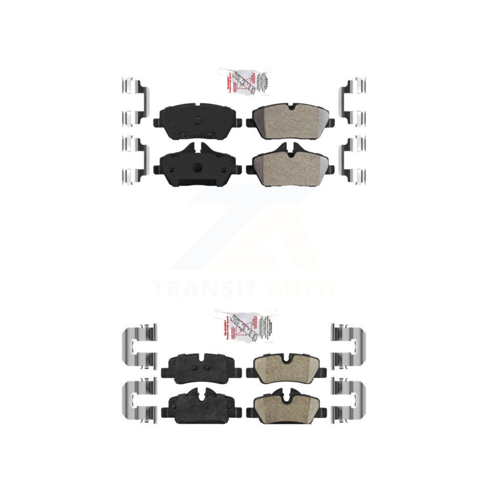 Semi-Metallic Ceramic Disc Brake Pads Front Rear Kit For Mini Cooper