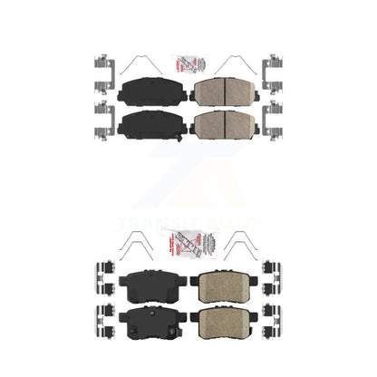 Ceramic Disc Brake Pads Front Rear Kit For Honda Accord