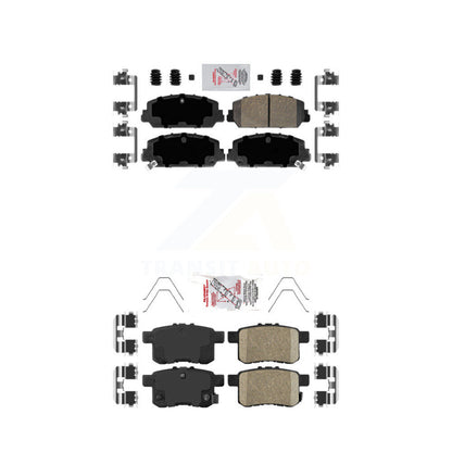 Ceramic Disc Brake Pads Front Rear Kit For Honda Accord
