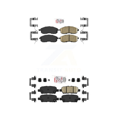 Ceramic Disc Brake Pads Front Rear Kit For Nissan Altima Sentra Juke