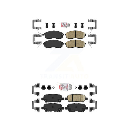 Ceramic Disc Brake Pads Front Rear Kit For Nissan Altima Sentra Juke