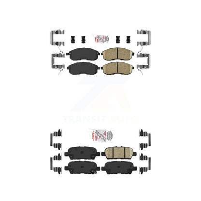 Ceramic Disc Brake Pads Front Rear Kit For Nissan Altima Sentra Juke