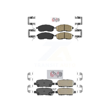 Ceramic Disc Brake Pads Front Rear Kit For Nissan Altima Sentra Juke