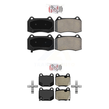Semi-Metallic Disc Brake Pads Front Rear Kit For Nissan 350Z INFINITI G35