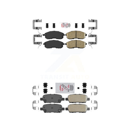 Ceramic Disc Brake Pads Front Rear Kit For Nissan Altima Sentra Juke
