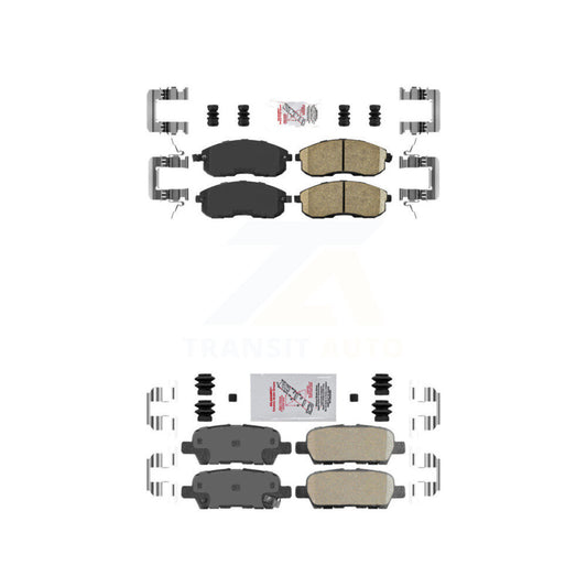 Ceramic Disc Brake Pads Front Rear Kit For Nissan Altima Sentra Juke