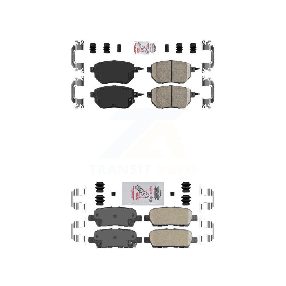 Ceramic Disc Brake Pads Front Rear Kit For Nissan Murano Altima Maxima INFINITI
