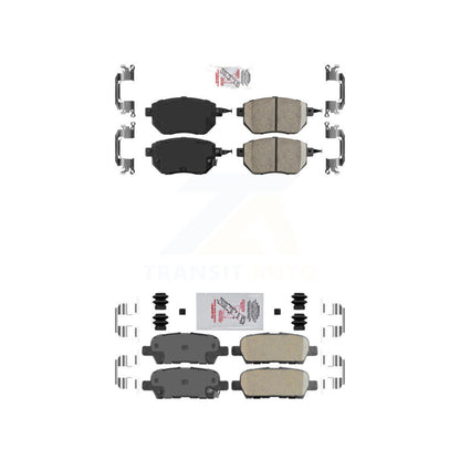 Ceramic Disc Brake Pads Front Rear Kit For Nissan Murano Altima Maxima INFINITI