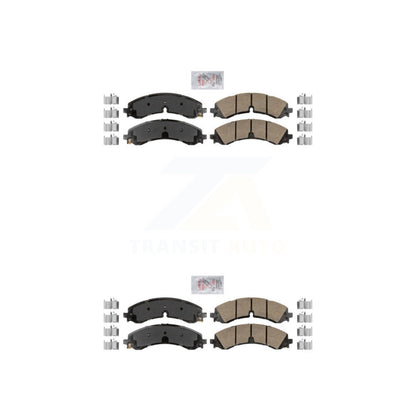 Ceramic Disc Brake Pads Front Rear Kit For GMC Chevrolet Sierra 2500 HD 3500